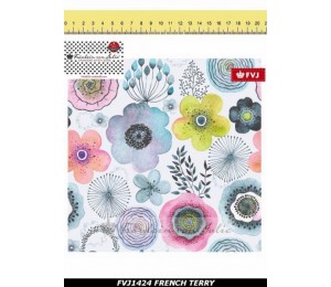 French Terry - Frl. von Julie Blüten pastell